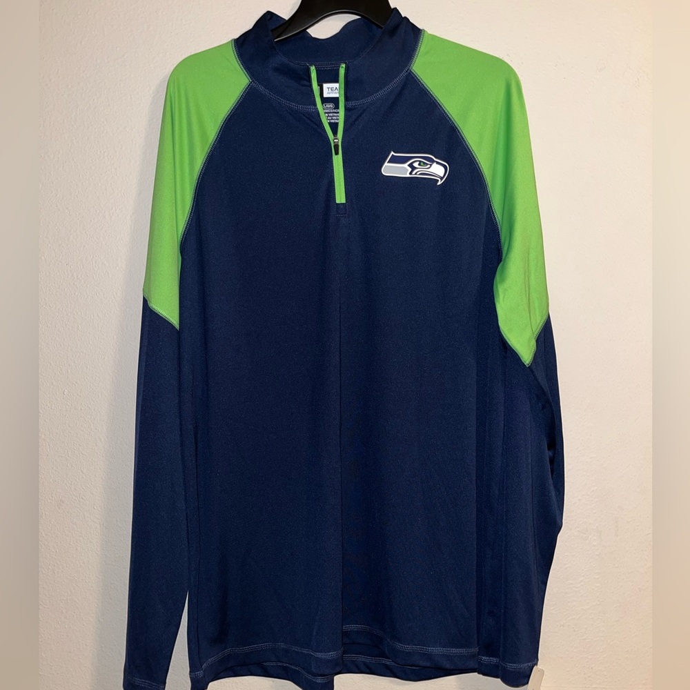 SOLD Seattle Seahawks blue and green pullover
